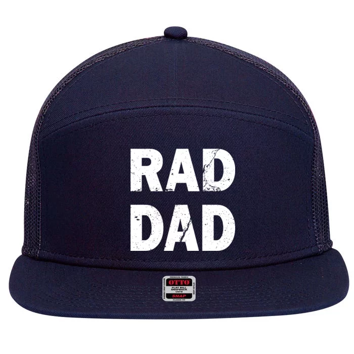 Rad Dad 7 Panel Mesh Trucker Snapback Hat