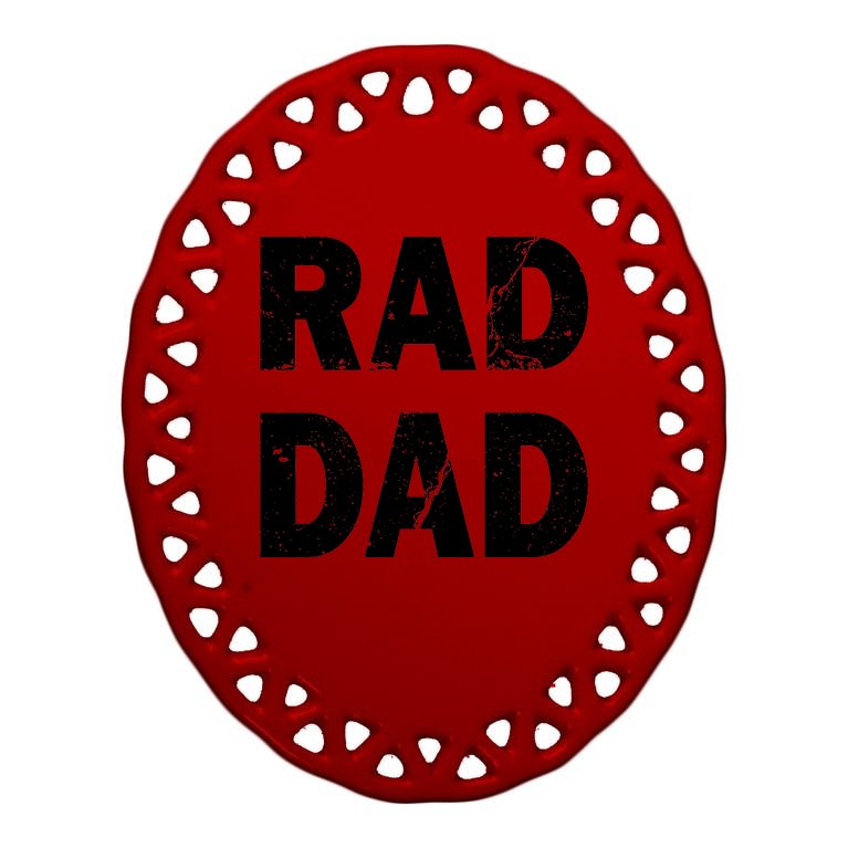 Rad Dad Oval Ornament