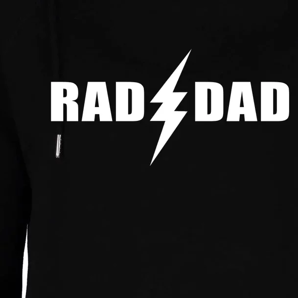 Rad Dad Lightning Logo Womens Funnel Neck Pullover Hood