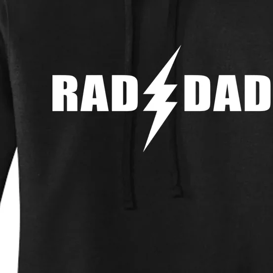 Rad Dad Lightning Logo Women's Pullover Hoodie