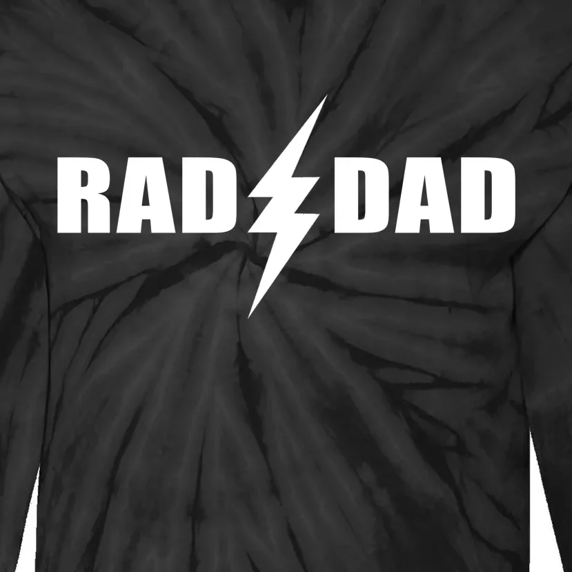 Rad Dad Lightning Logo Tie-Dye Long Sleeve Shirt