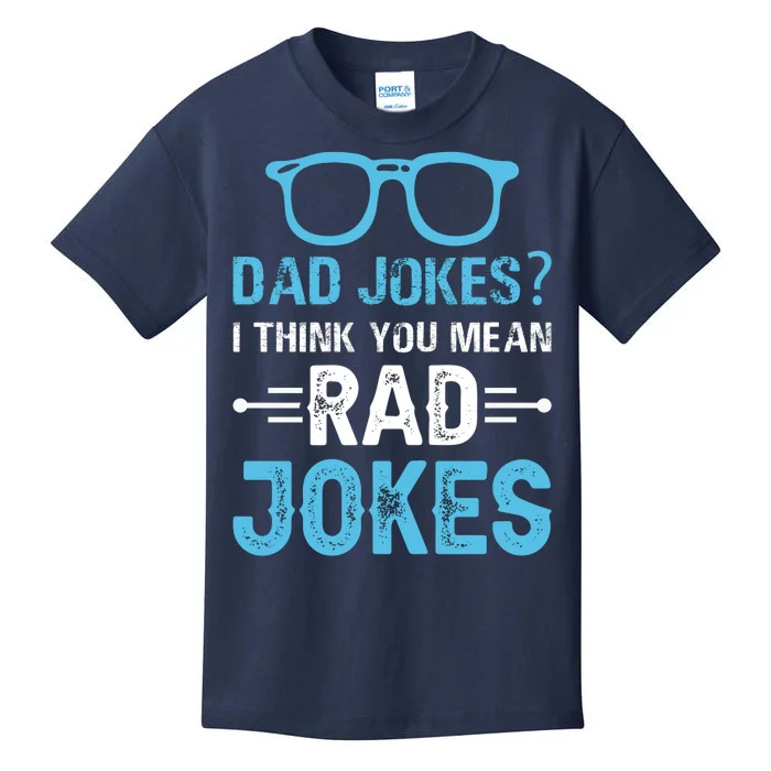 Rad Jokes Funny Dad Joke Kids T-Shirt