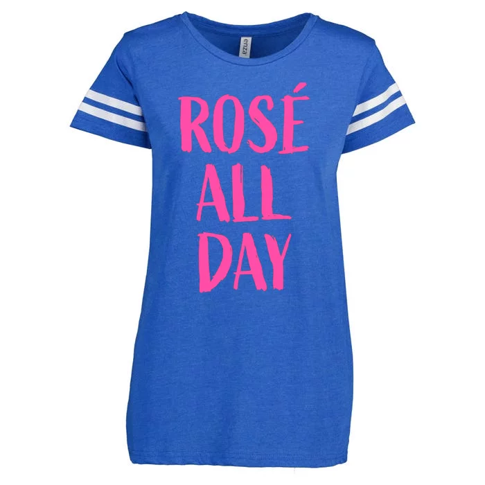 Rose All Day Wine Tasting Meaningful Gift Enza Ladies Jersey Football T-Shirt