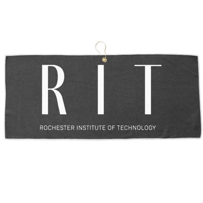 RIT Art Deco Style College Large Microfiber Waffle Golf Towel