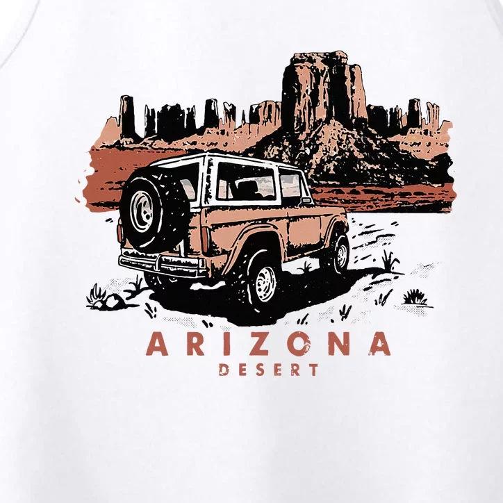 Retro Arizona Desert Truck Country Adventure Nature Performance Tank