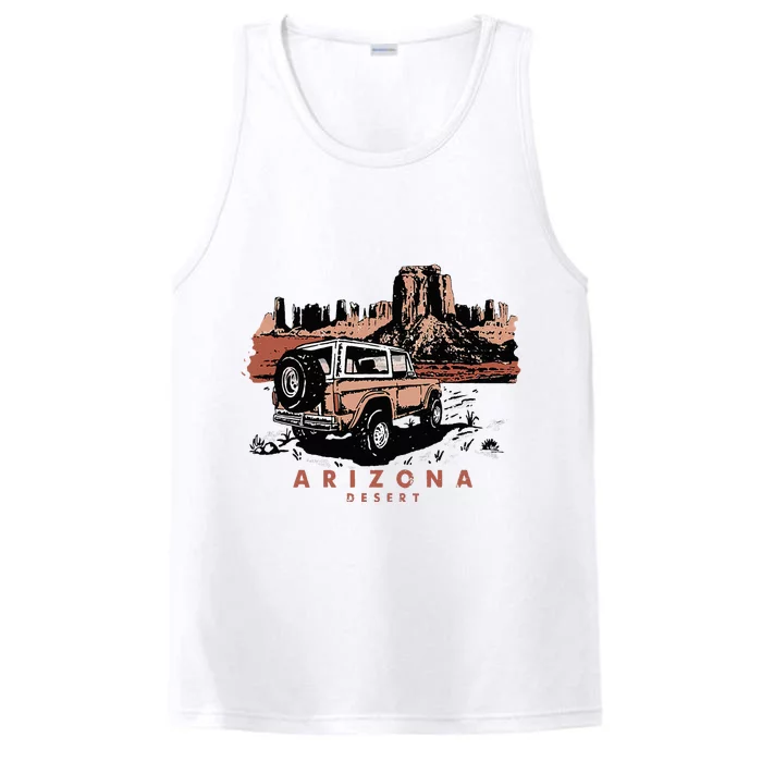 Retro Arizona Desert Truck Country Adventure Nature Performance Tank