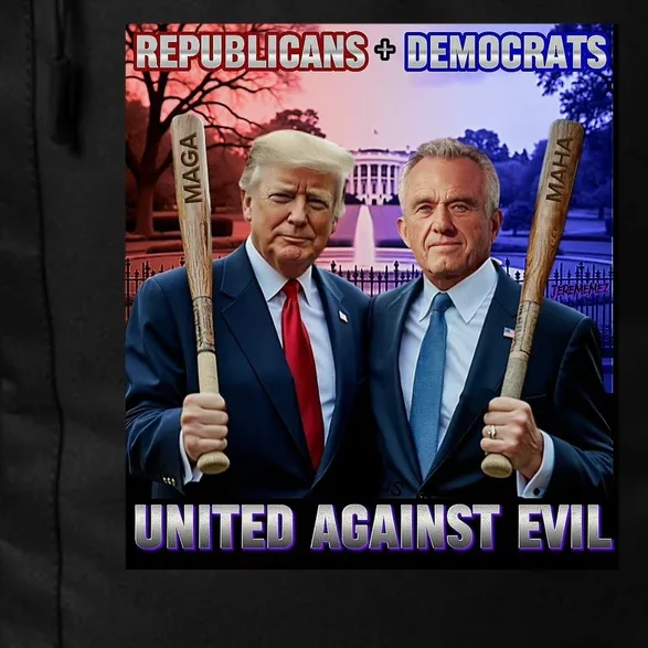 Republicans And Democrats United Against Evil Donald Trump Robert F Kennedy Daily Commute Backpack