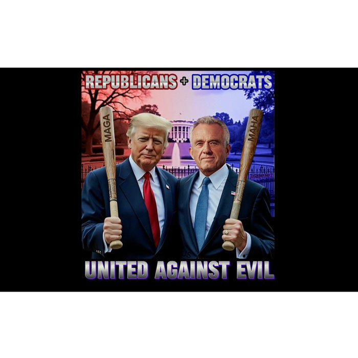 Republicans And Democrats United Against Evil Donald Trump Robert F Kennedy Bumper Sticker