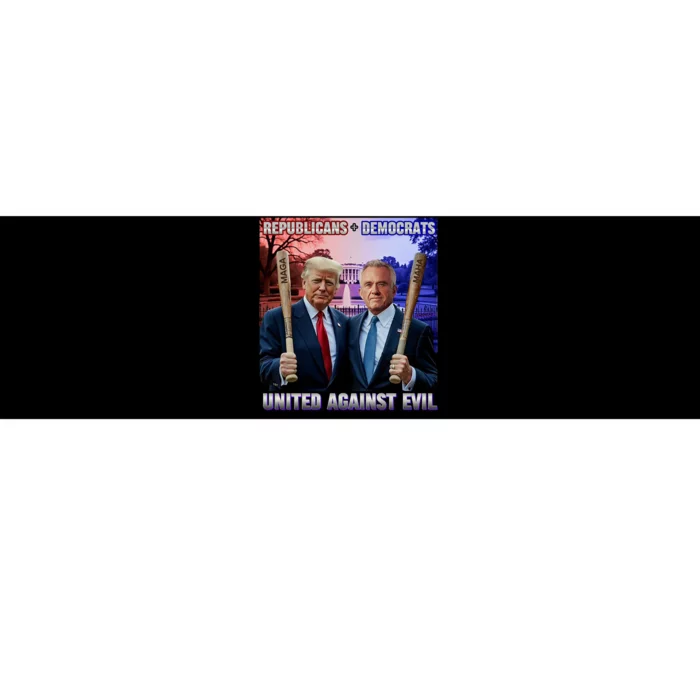 Republicans And Democrats United Against Evil Donald Trump Robert F Kennedy Bumper Sticker