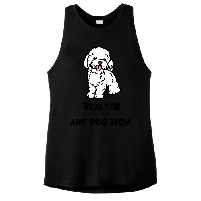 Realtor And Dog Mom Ladies Tri-Blend Wicking Tank