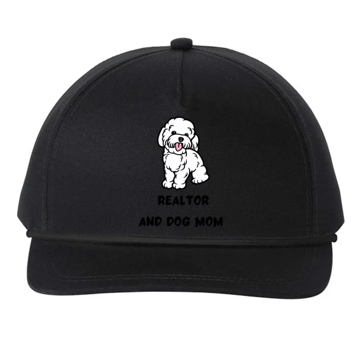 Realtor And Dog Mom Snapback Five-Panel Rope Hat