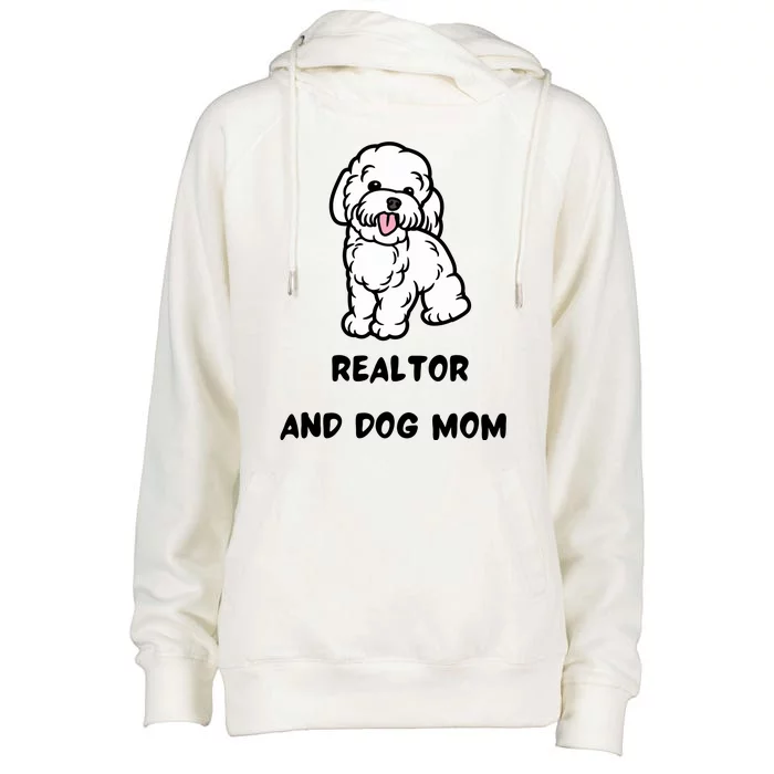 Realtor And Dog Mom Womens Funnel Neck Pullover Hood