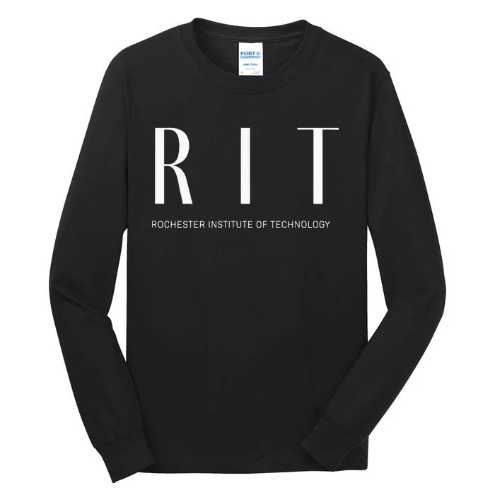 RIT Art Deco Style College Tall Long Sleeve T-Shirt