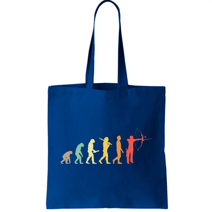 Retro Archery Evolution Gift For Archers & Bowmen Tote Bag