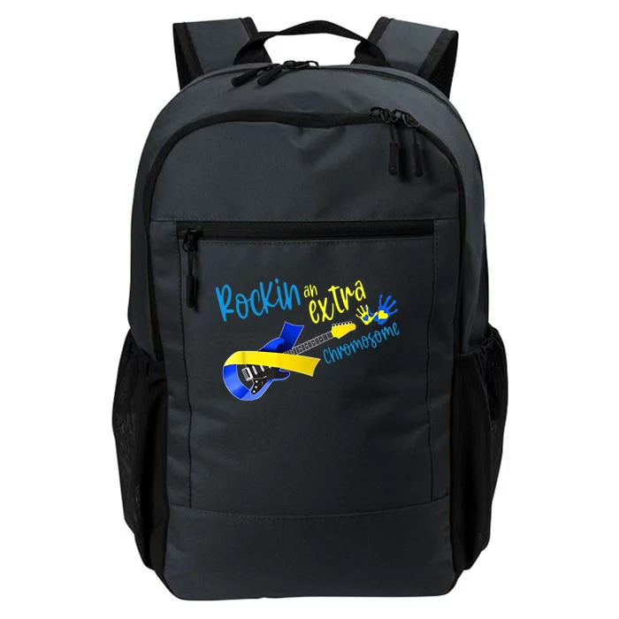 Rockin’ An Extra Chromosome Rock Guitar Down Syndrome T21 Gift Daily Commute Backpack