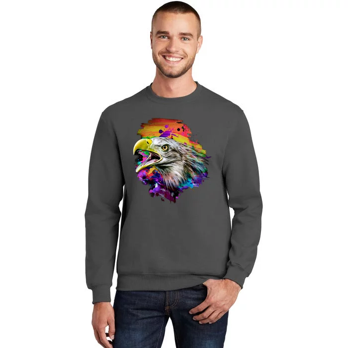 Realistic Abstract Eagle Tall Sweatshirt