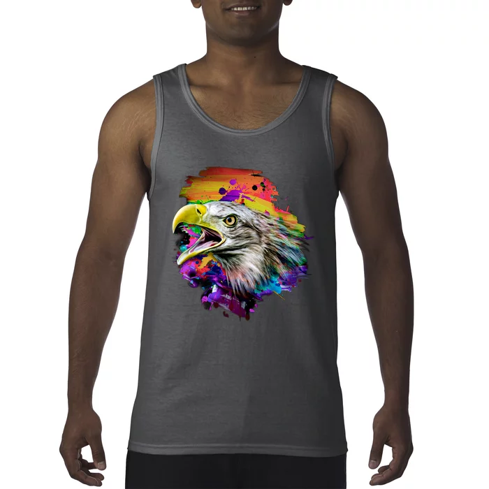 Realistic Abstract Eagle Tank Top