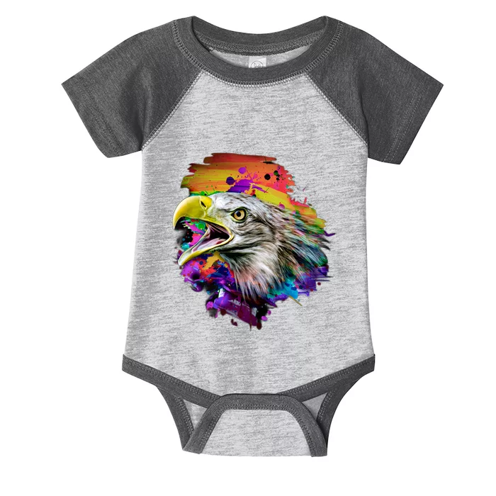 Realistic Abstract Eagle Infant Baby Jersey Bodysuit