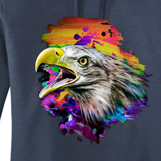 Realistic Abstract Eagle Women's Pullover Hoodie