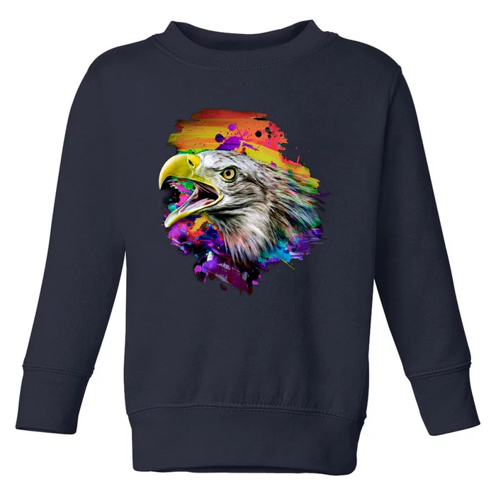 Realistic Abstract Eagle Toddler Sweatshirt