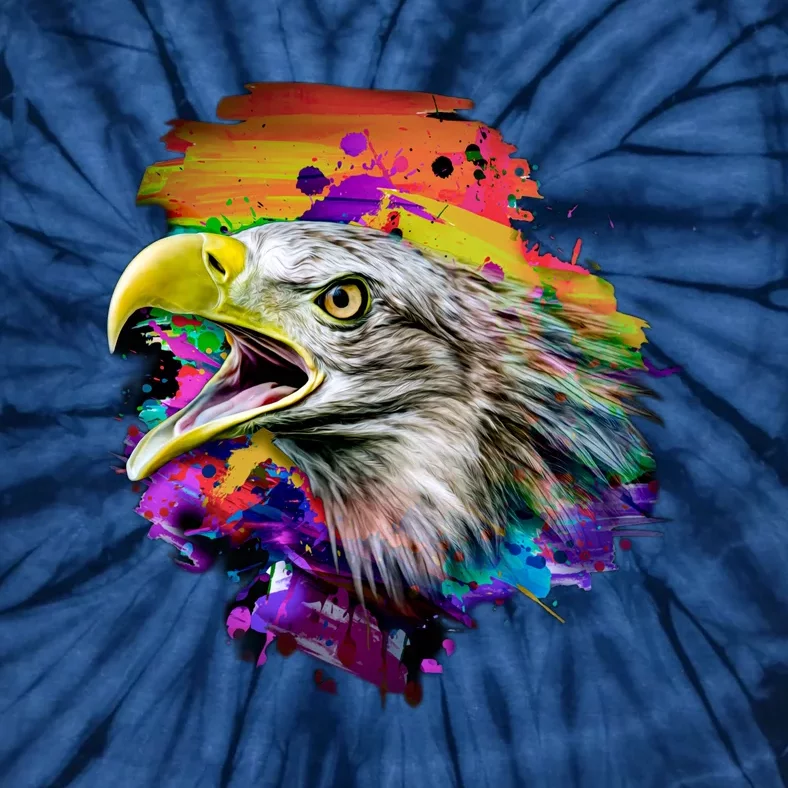 Realistic Abstract Eagle Tie-Dye T-Shirt