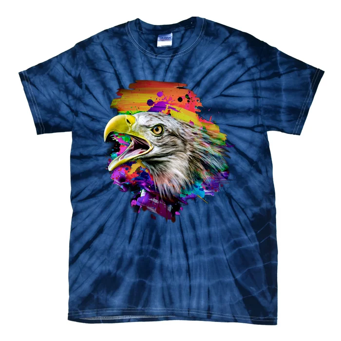 Realistic Abstract Eagle Tie-Dye T-Shirt