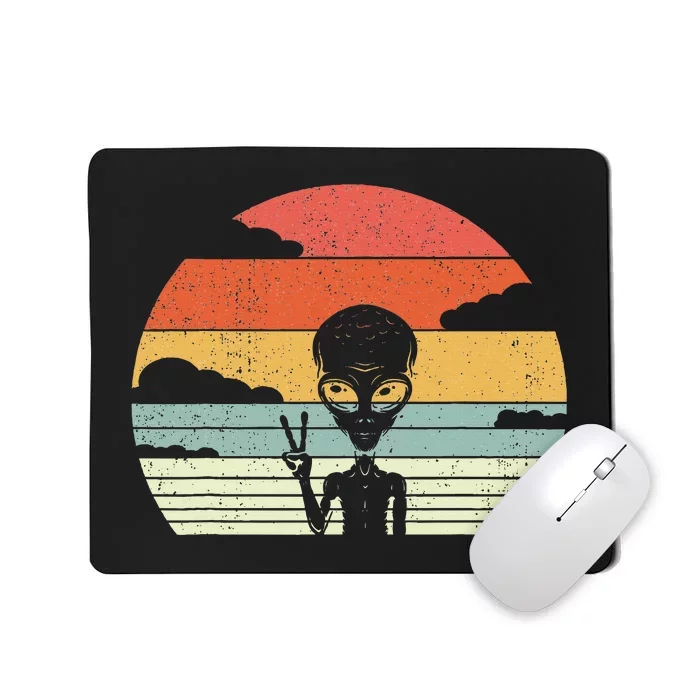 Retro Alien Extraterrestrial Space Mousepad