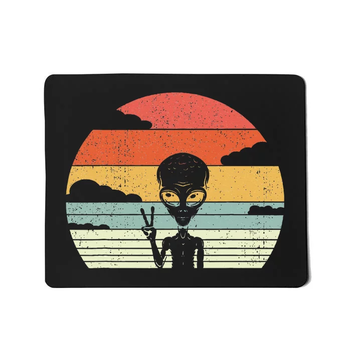 Retro Alien Extraterrestrial Space Mousepad