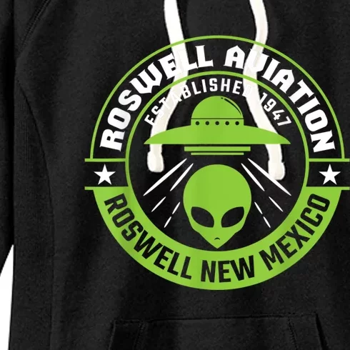 Roswell Aviation Established 1947 Roswell Alien Women's Fleece Hoodie