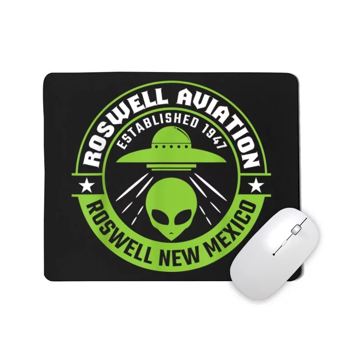 Roswell Aviation Established 1947 Roswell Alien Mousepad