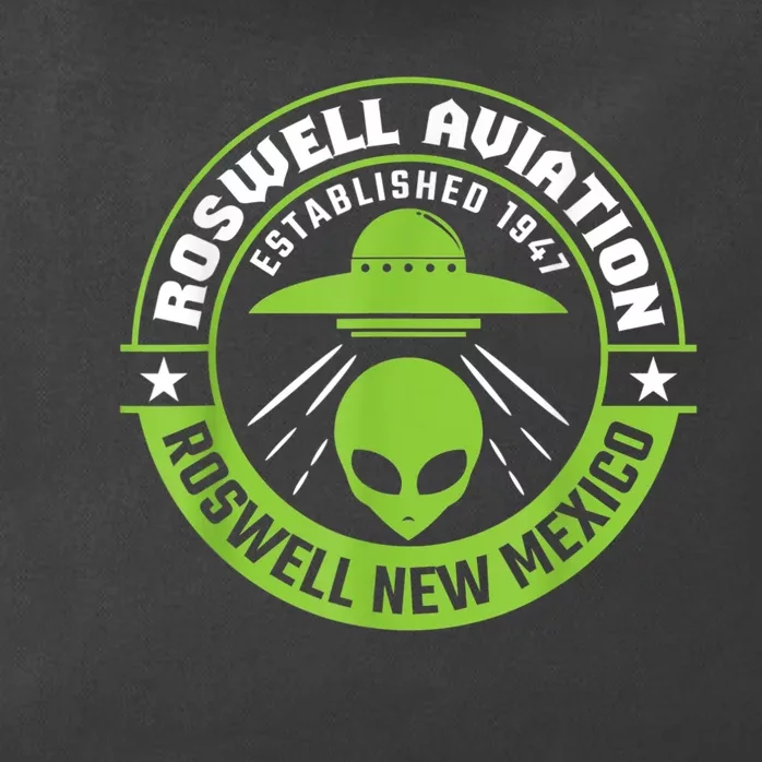 Roswell Aviation Established 1947 Roswell Alien Zip Tote Bag