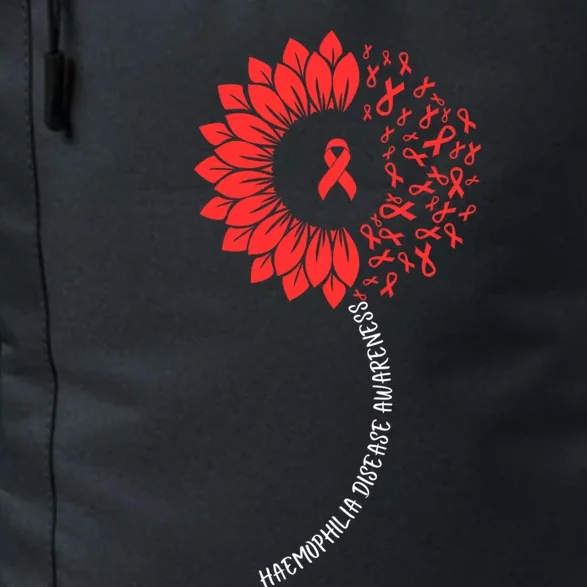 Raise Awareness For World Haemophilia Month Red Sunflower Cool Gift Daily Commute Backpack