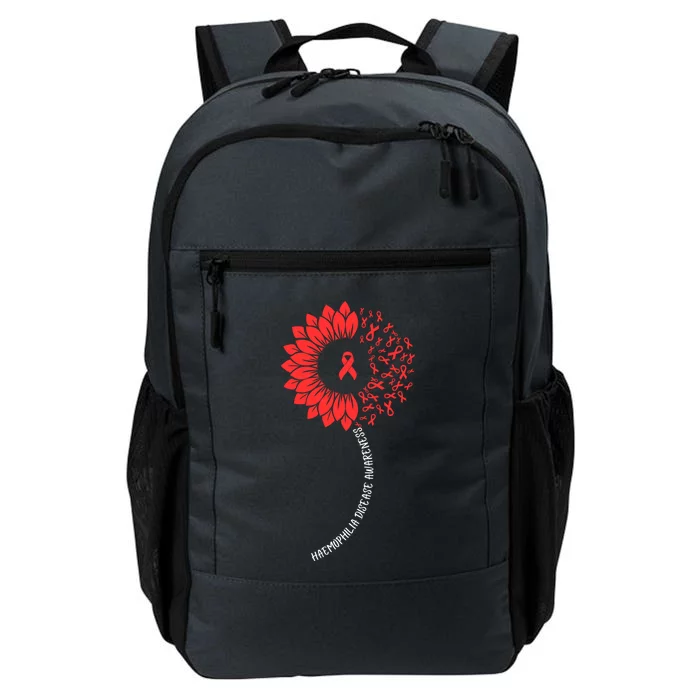 Raise Awareness For World Haemophilia Month Red Sunflower Cool Gift Daily Commute Backpack