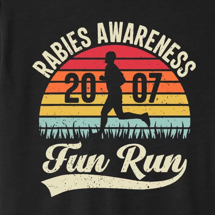 Rabies Awareness Fun Run Funny Tv Comedy ChromaSoft Performance T-Shirt