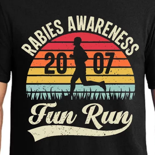 Rabies Awareness Fun Run Funny Tv Comedy Pajama Set