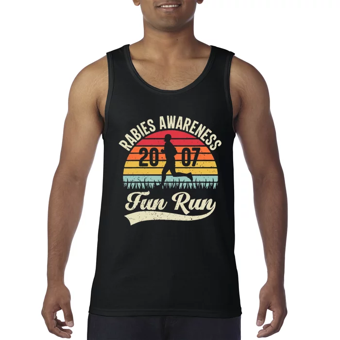 Rabies Awareness Fun Run Funny Tv Comedy Tank Top