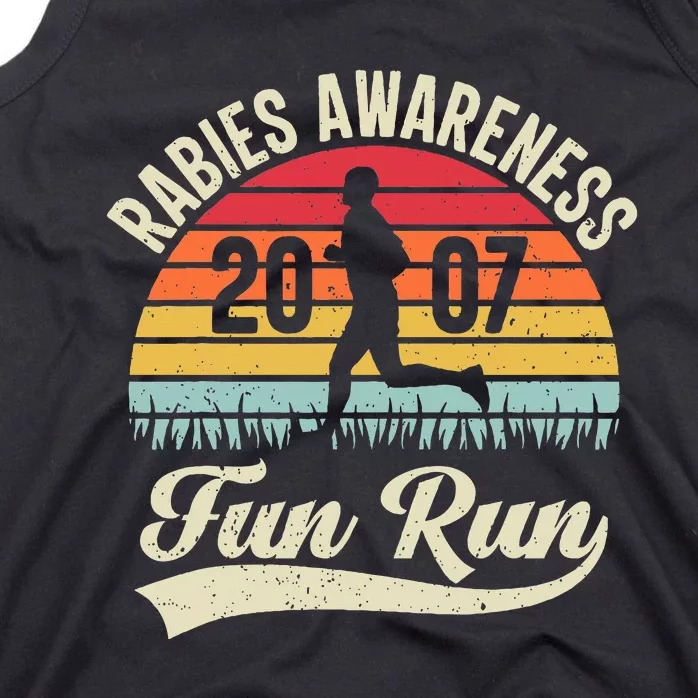 Rabies Awareness Fun Run Funny Tv Comedy Tank Top