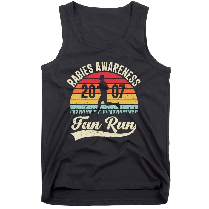 Rabies Awareness Fun Run Funny Tv Comedy Tank Top