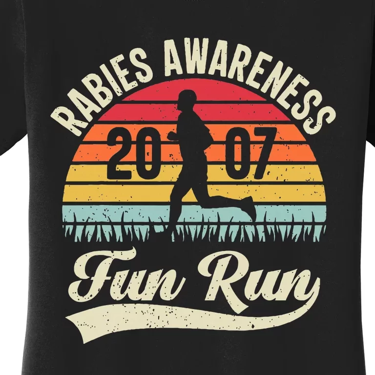 Rabies Awareness Fun Run Funny Tv Comedy Women's T-Shirt