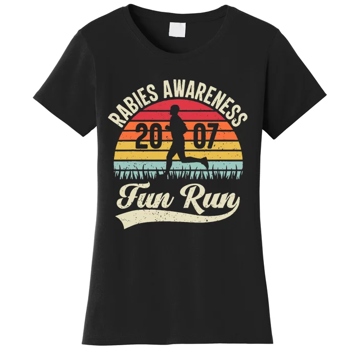 Rabies Awareness Fun Run Funny Tv Comedy Women's T-Shirt