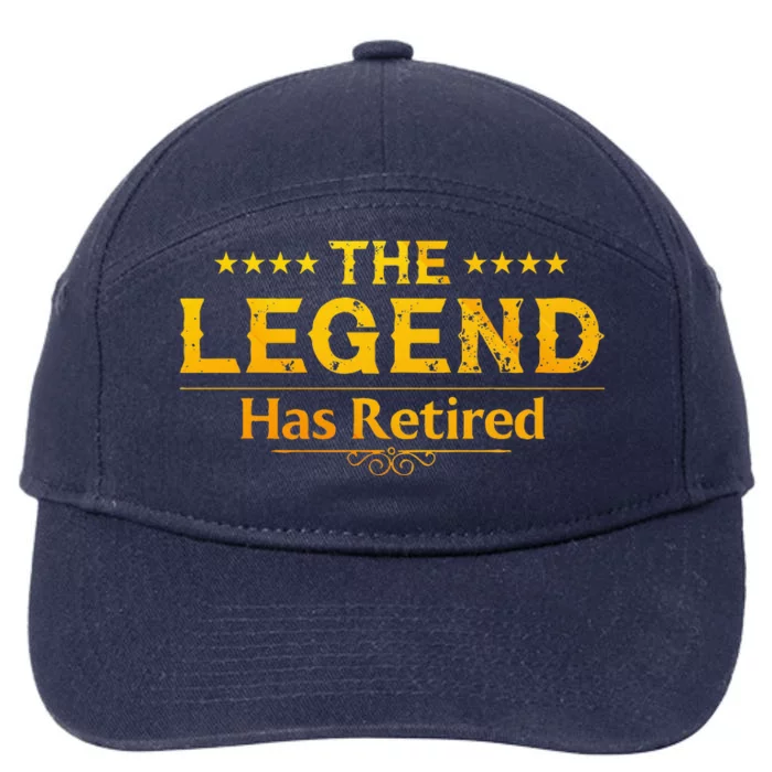 Retired Art For Women Retiring Retiree Retirement 7-Panel Snapback Hat