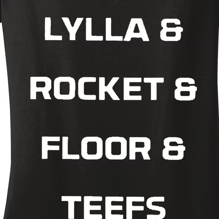 Rocket And Floor And Teefs Women's V-Neck T-Shirt