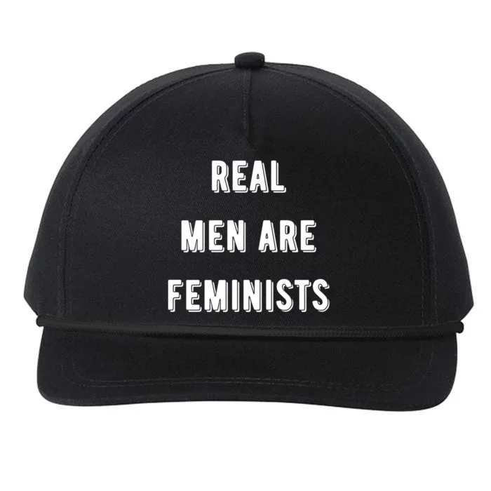 Real Are Feminists Pro Choice Social Justice Feminism Gift Snapback Five-Panel Rope Hat