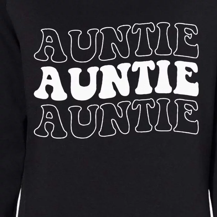 Retro Auntie For Women Funny Cool New Aunt For Birthday Womens California Wash Sweatshirt