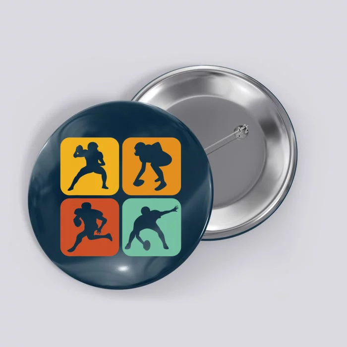 Retro American Football I Aesthetic I Football Button