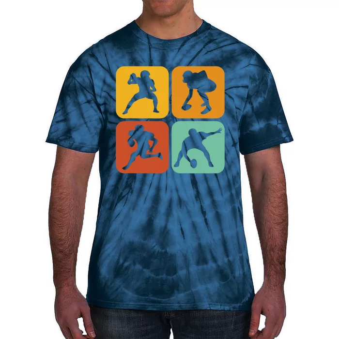 Retro American Football I Aesthetic I Football Tie-Dye T-Shirt