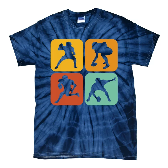 Retro American Football I Aesthetic I Football Tie-Dye T-Shirt