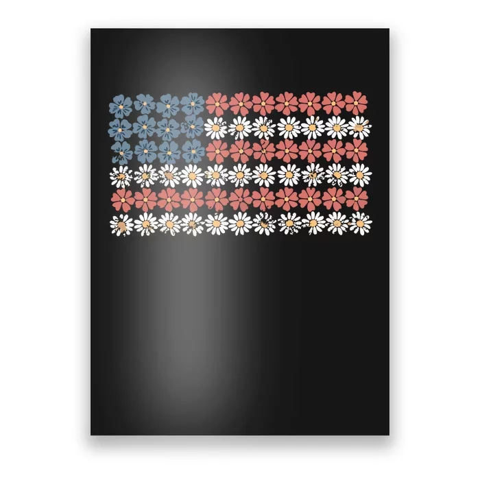 Retro American Flag 4th Of July Poster