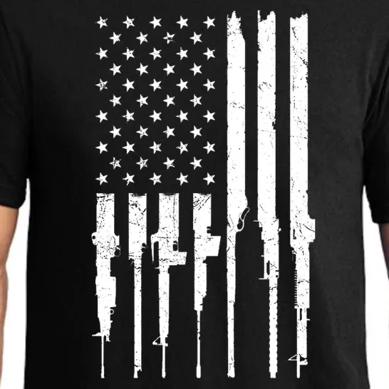 Rifle American Flag Pajama Set