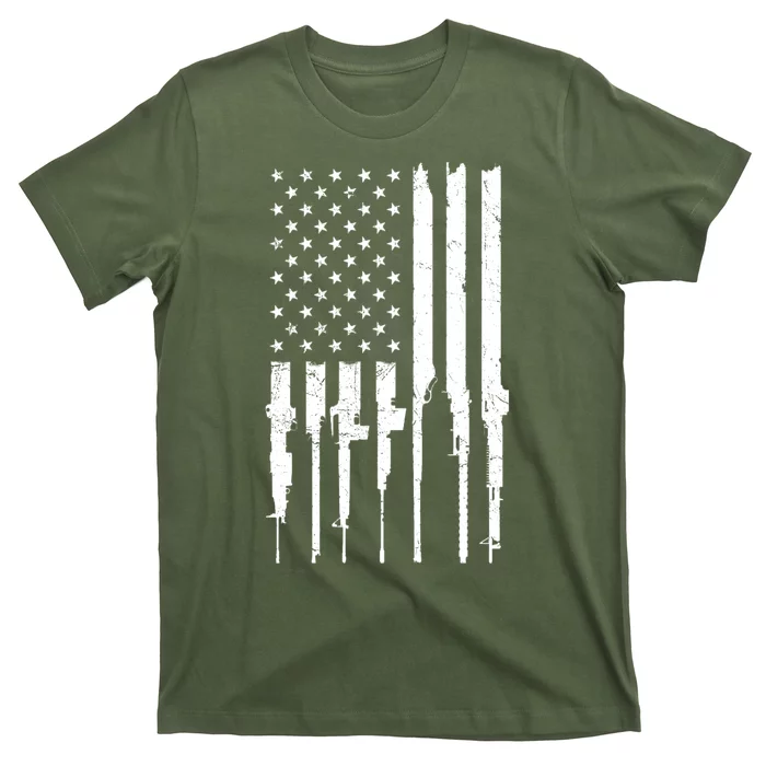 Rifle American Flag T-Shirt